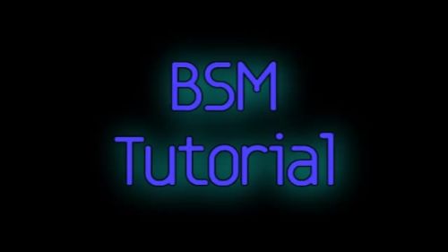 BSM Tutorial
